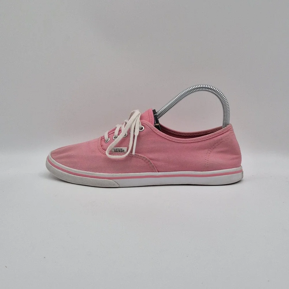 Vans‎ Shoes Mens Size 7 EU 39 Pink Canvas Low Top Lace Up Casual Skate Sneakers